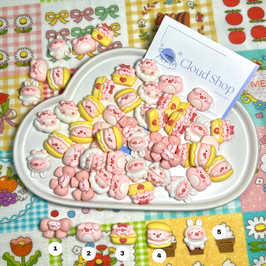 Piglet charms