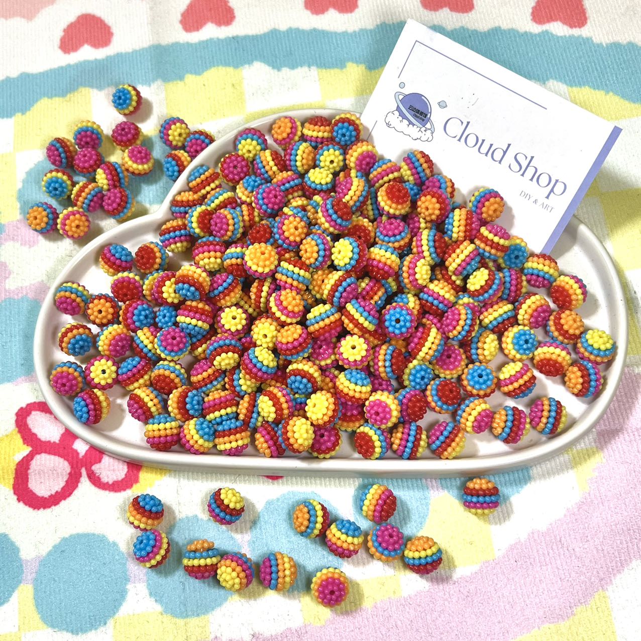 Colored beads
