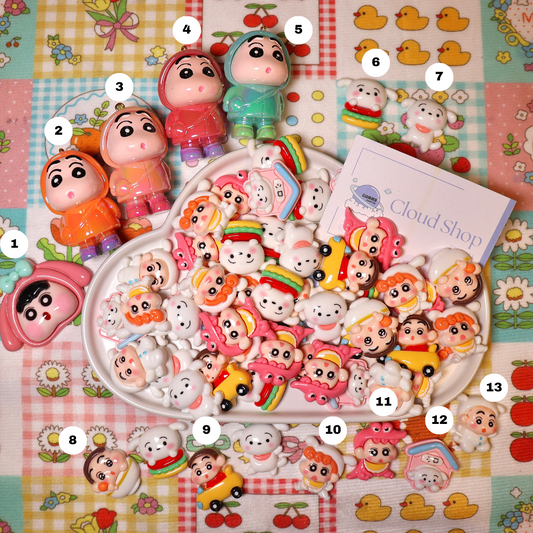 Crayon ShinChan charms